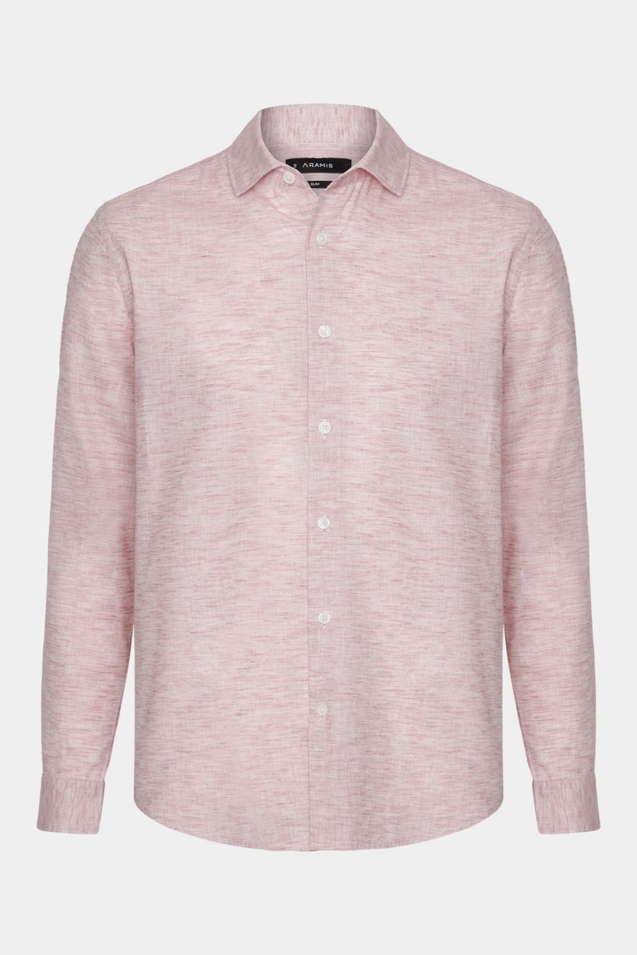 Camisa Slim Manga Longa Linen Laranja — foto 5 de 6