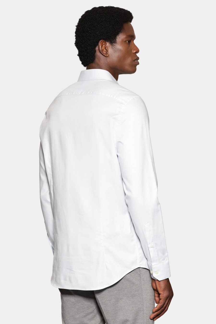 Camisa Slim Maquineta Stretch Azul Classico — foto 4 de 6