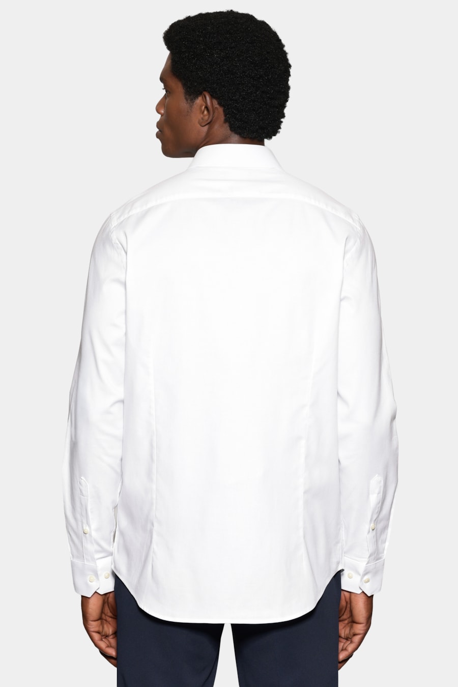 Camisa Slim Maquineta Stretch Branco — foto 4 de 6