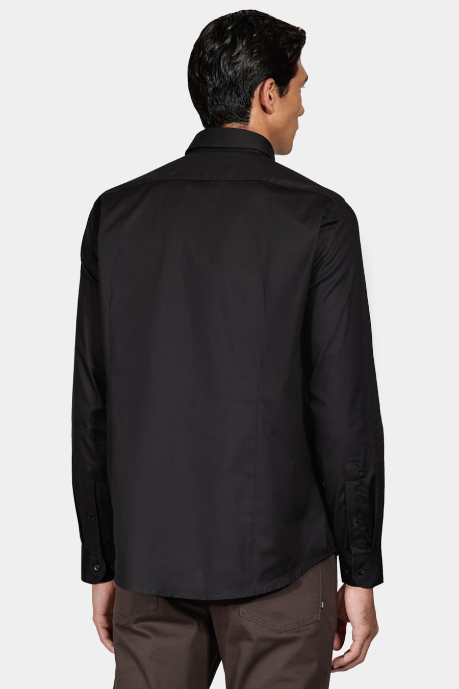 Camisa Slim Maquinetada Stretch Preto — foto 4 de 6
