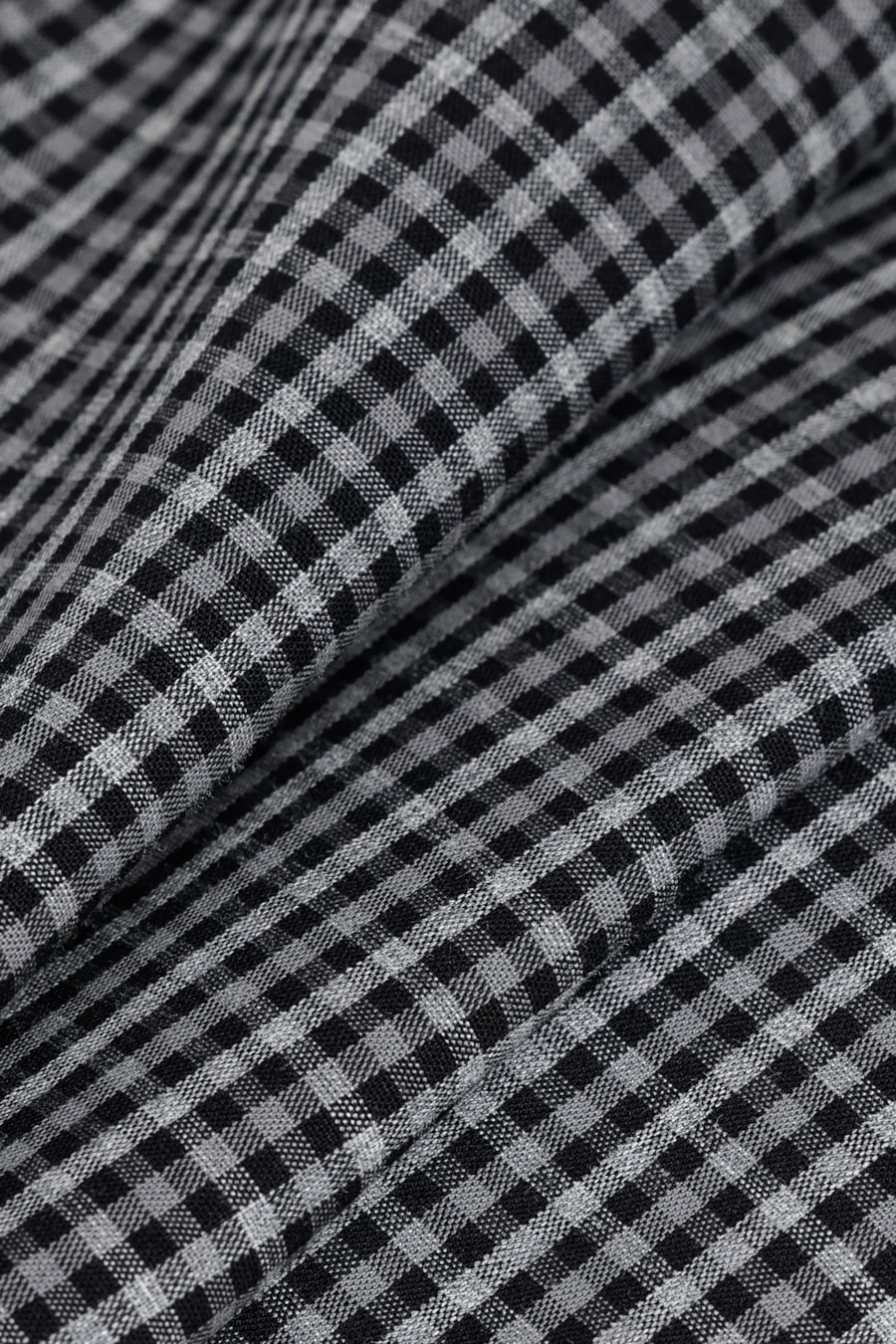Camisa Slim Mini Xadrez Melange Cinza Com Chumbo — foto 5 de 6