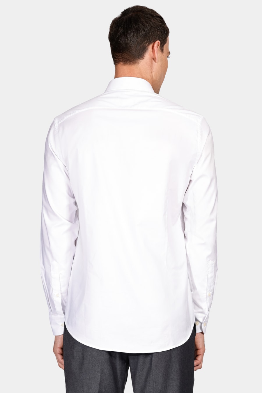 Camisa Slim Sarja Pima Stretch Bellagio Branco — foto 4 de 5