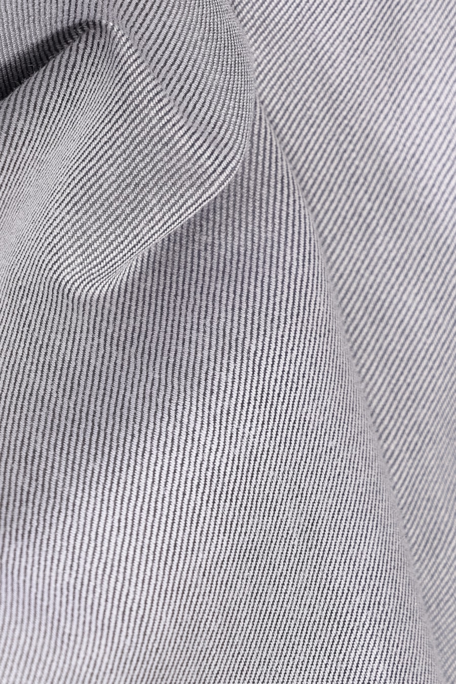 Camisa Slim Sarja Pima Stretch Bellagio Cinza — foto 6 de 6