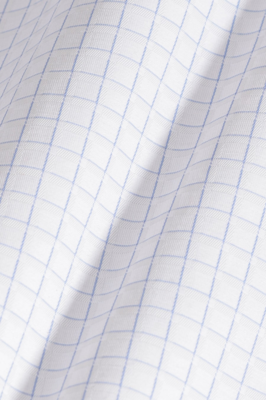 Camisa Slim Siena Classic Dobby Branco C/Azul Claro — foto 6 de 6