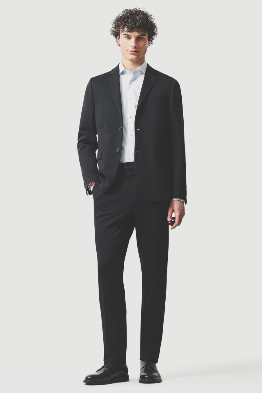 Camisa Slim Social Com Elastano Azul Claro — foto 2 de 6