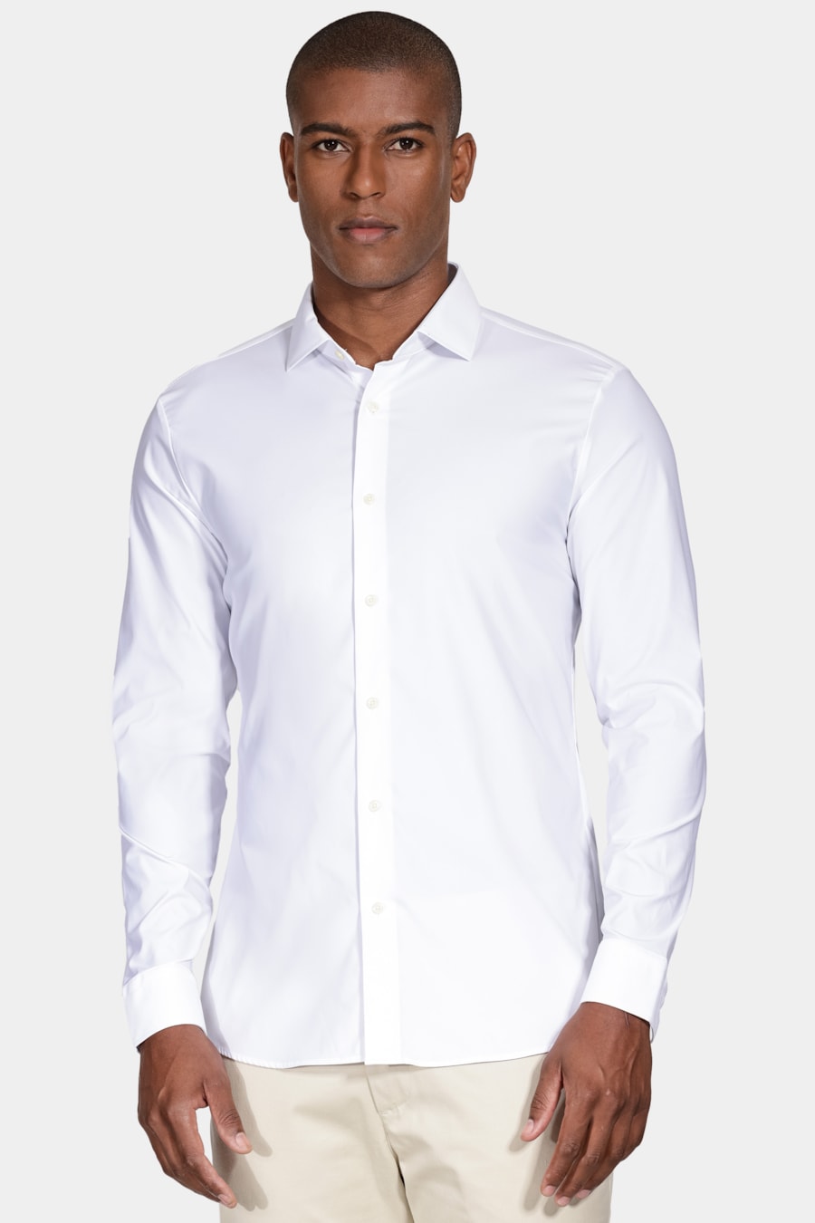 Camisa Slim Tech Flex Lisa Branco — foto 1 de 6