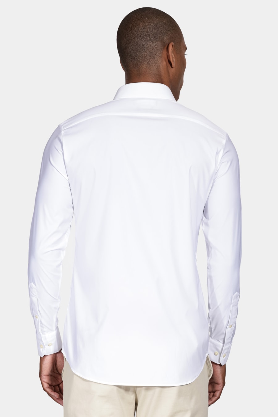 Camisa Slim Tech Flex Lisa Branco — foto 4 de 6