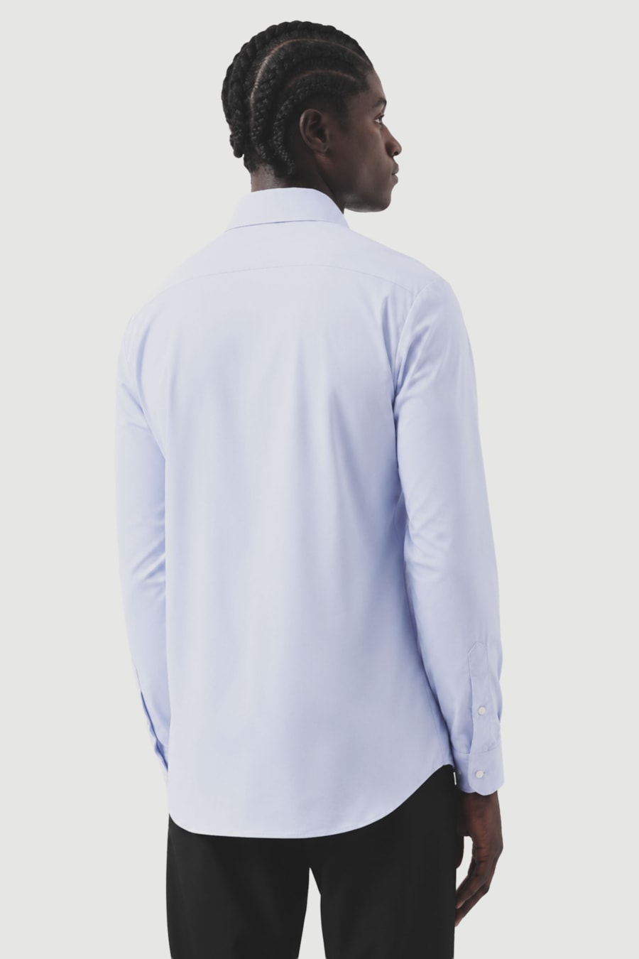 Camisa Slim Tech Flex  Sarja Azul — foto 4 de 6