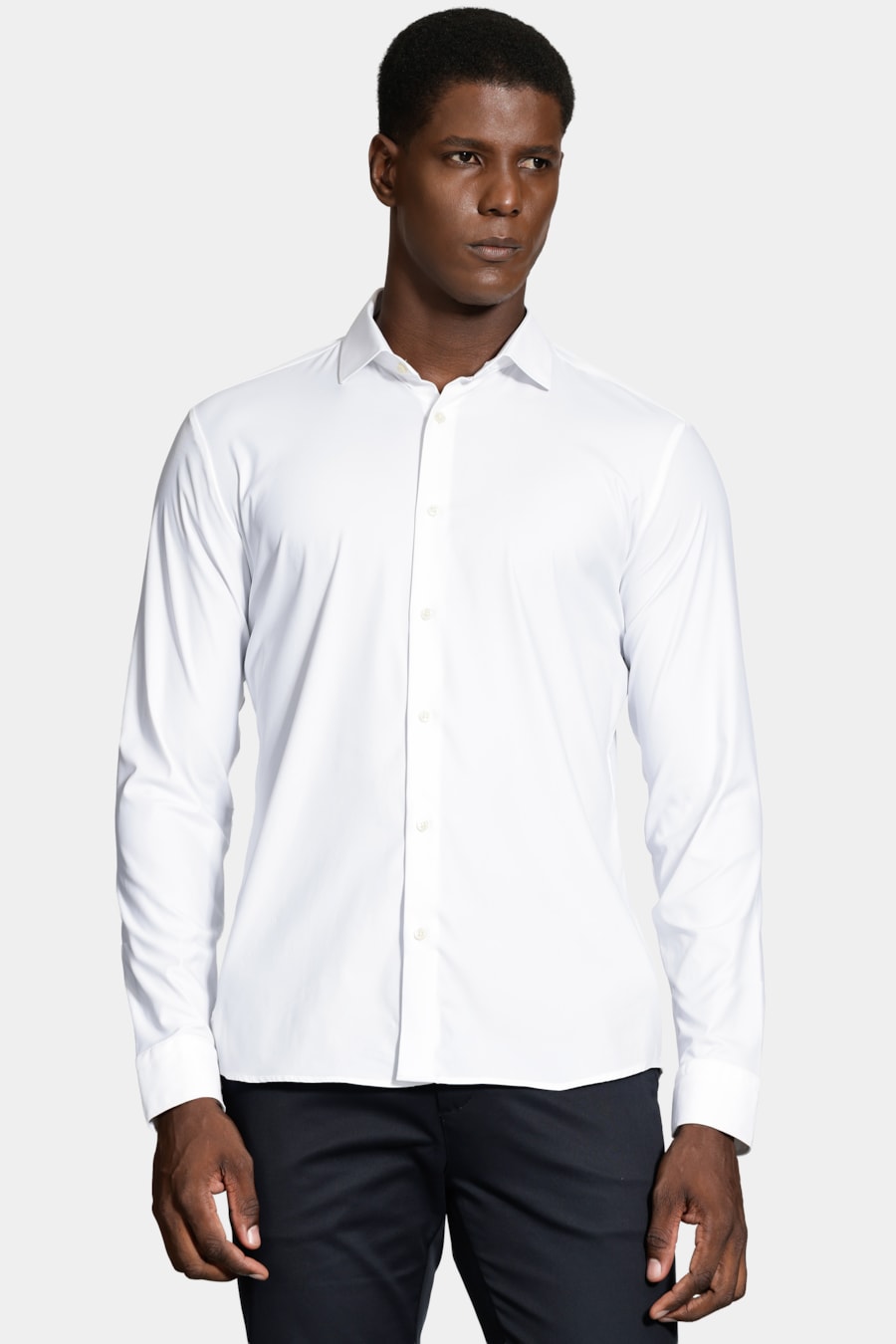 Camisa Slim Tech Flex  Sarja Branco — foto 1 de 6