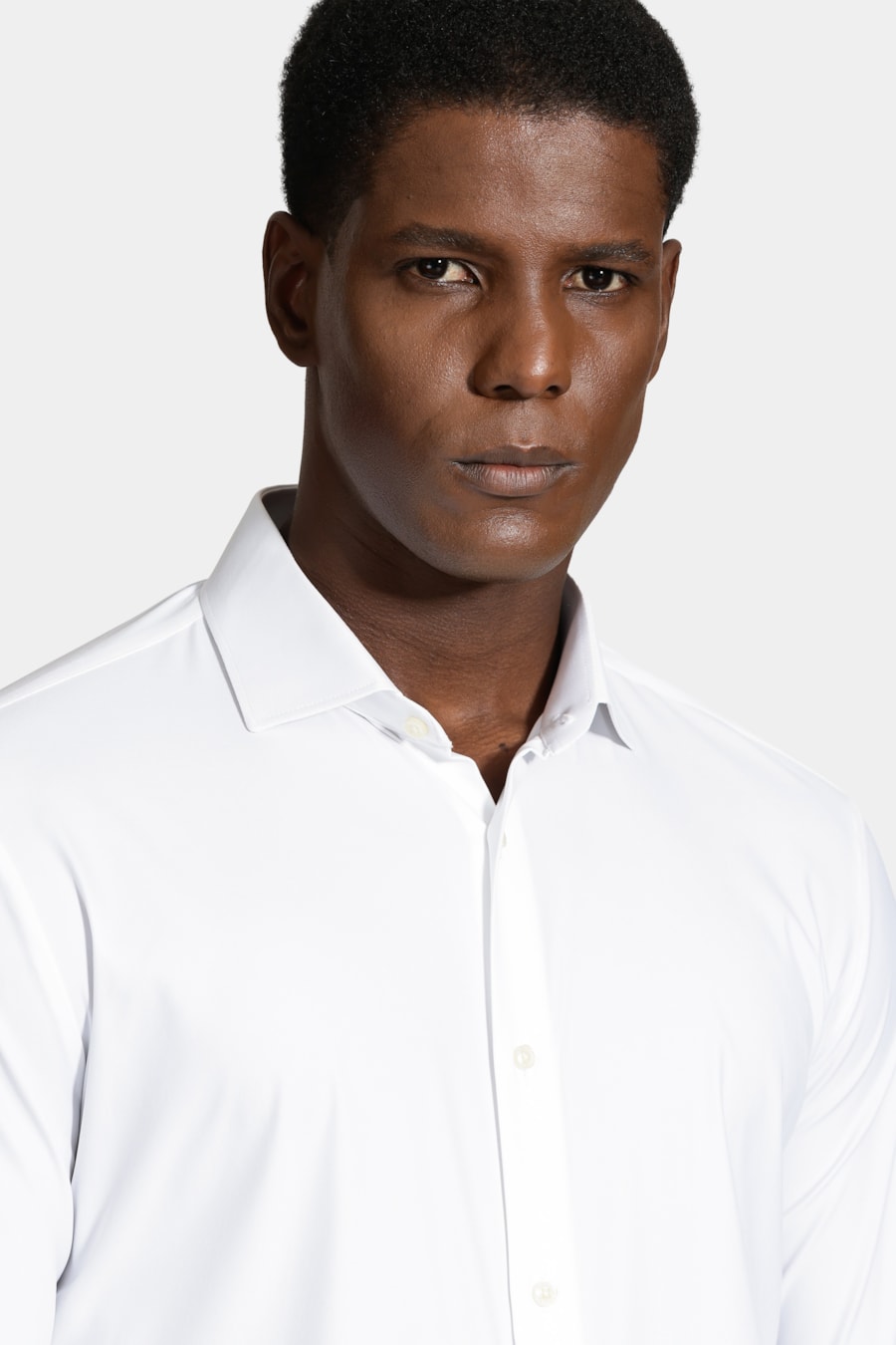 Camisa Slim Tech Flex  Sarja Branco — foto 3 de 6