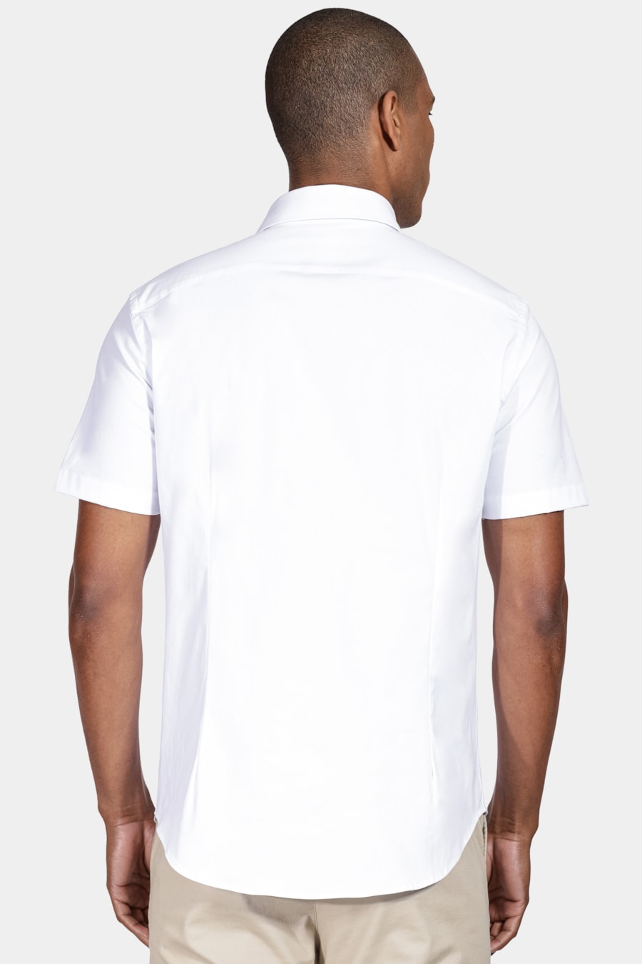 Camisa Slim Tricoline Com Stretch Branco — foto 4 de 6