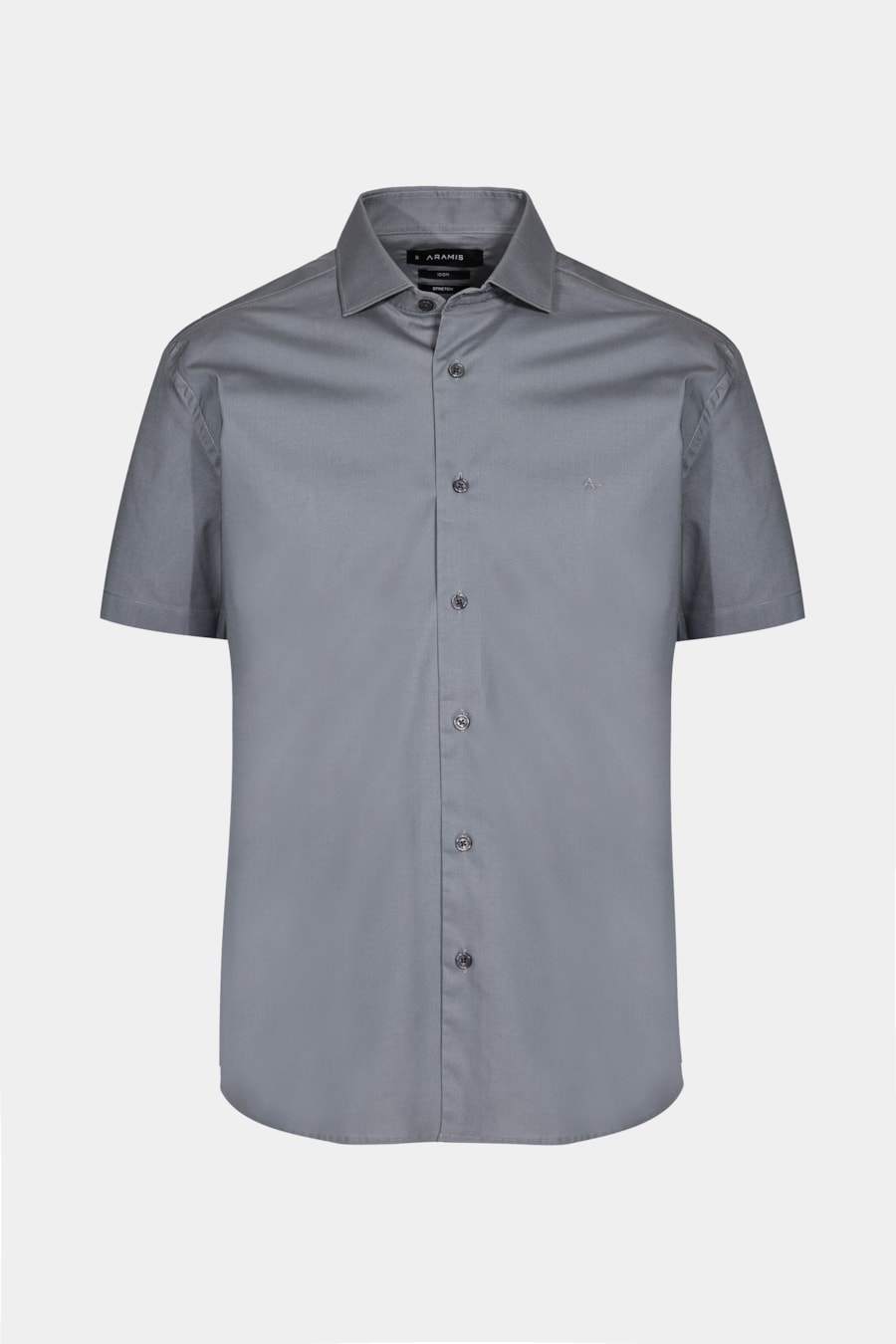 Camisa Slim Tricoline Com Stretch Chumbo — foto 6 de 6