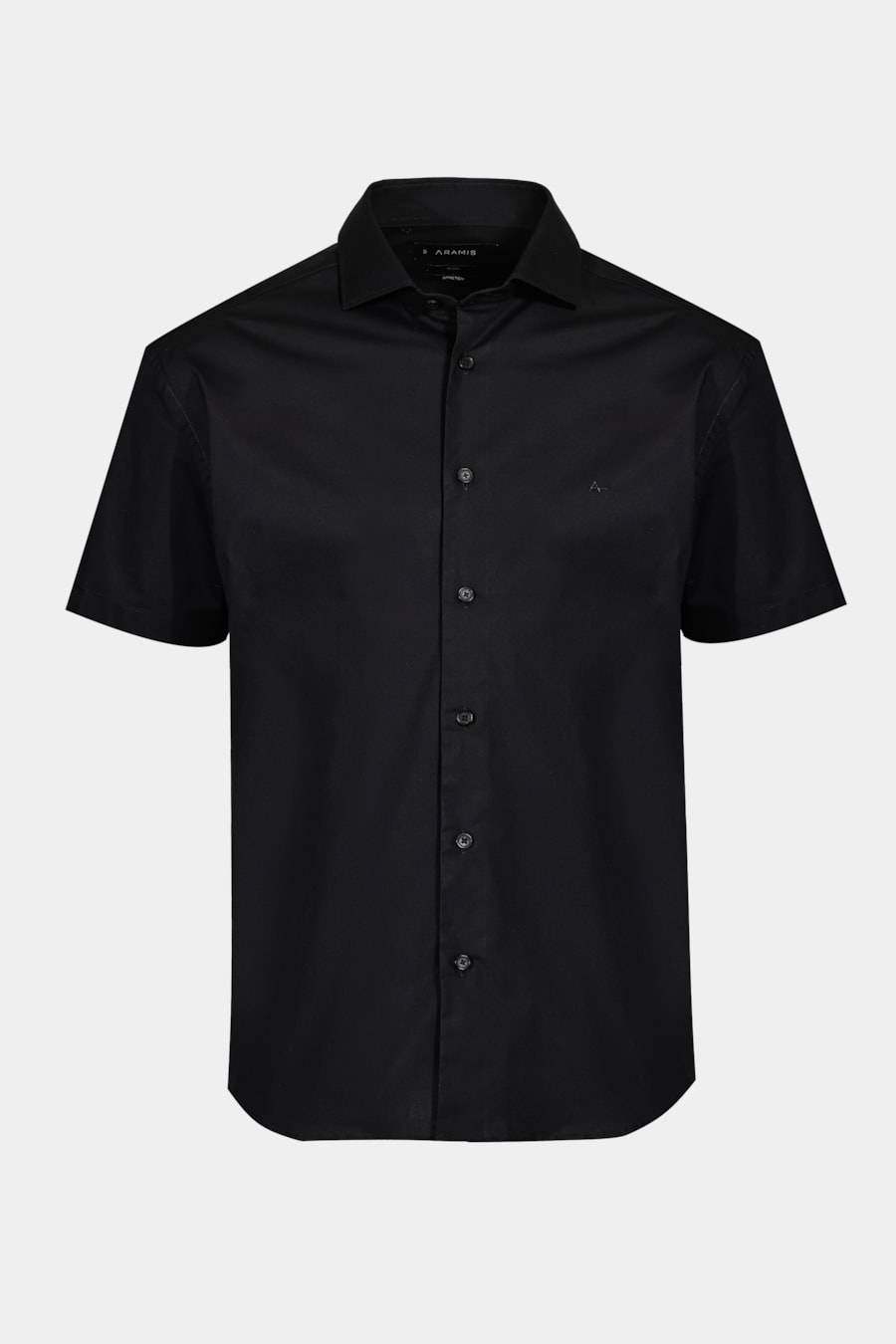 Camisa Slim Tricoline Com Stretch Preto — foto 6 de 6