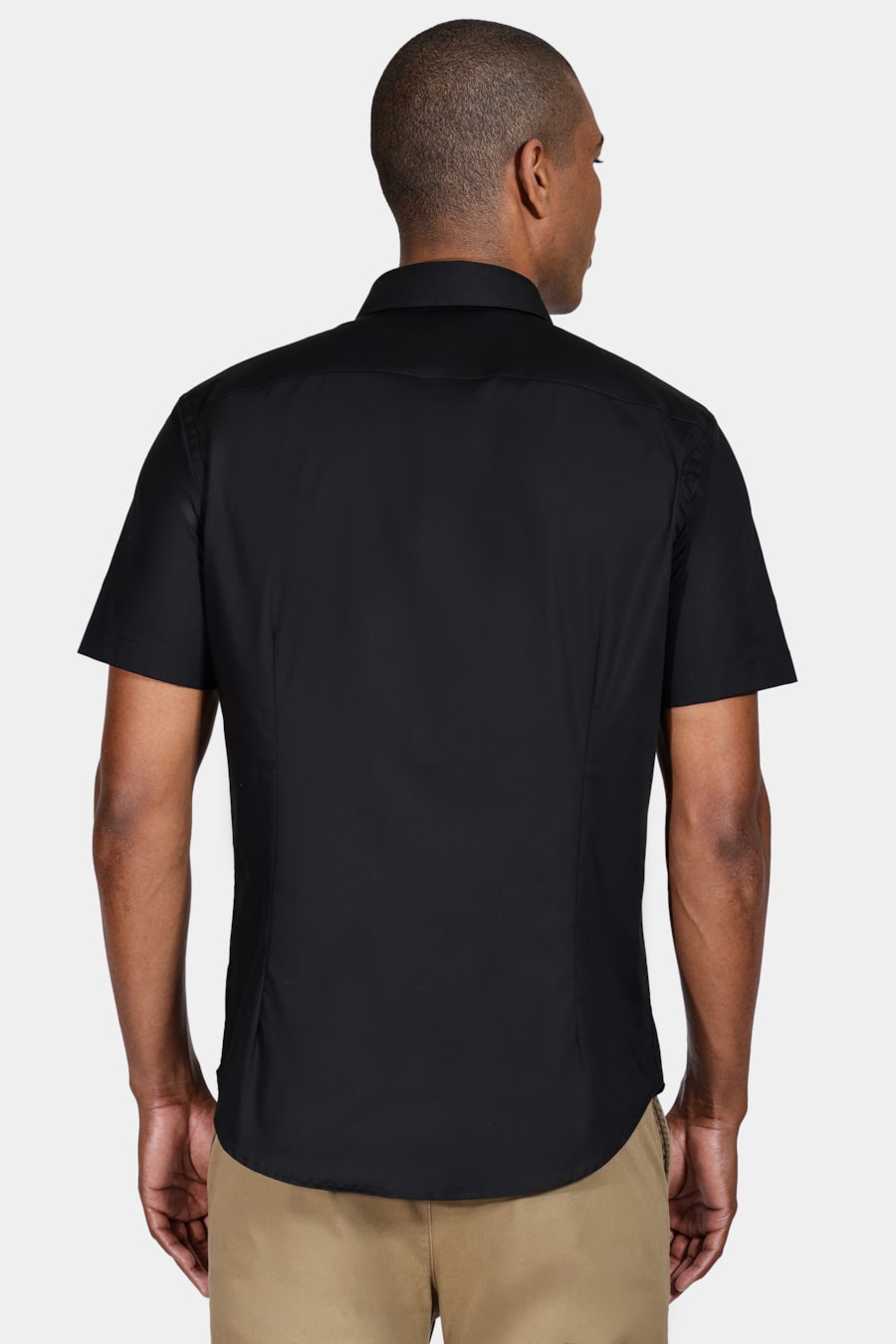 Camisa Slim Tricoline Com Stretch Preto — foto 4 de 6