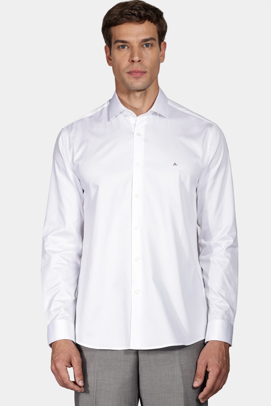 Camisa Slim Tricoline Lisa Branco — foto 1 de 5