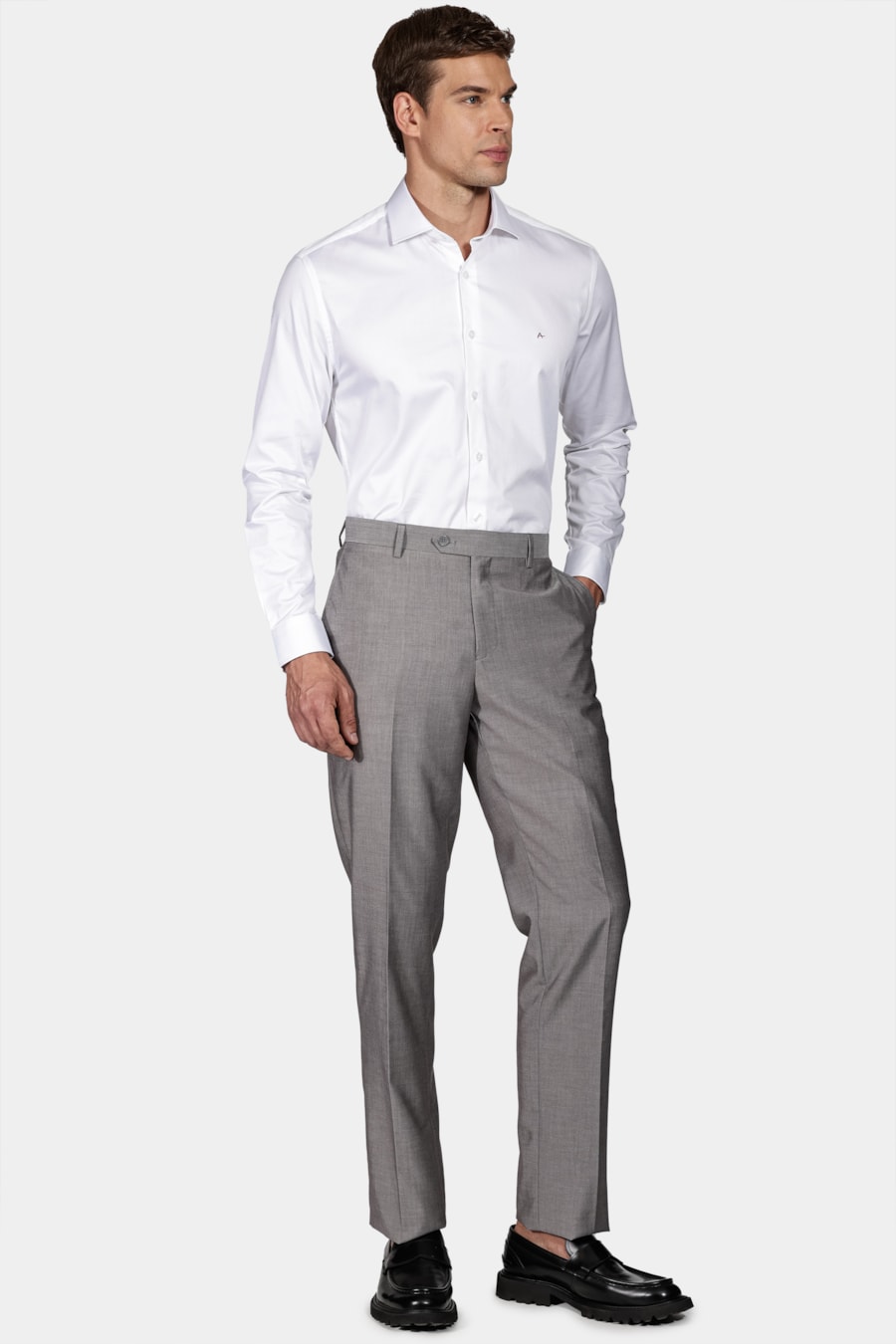 Camisa Slim Tricoline Lisa Branco — foto 2 de 5