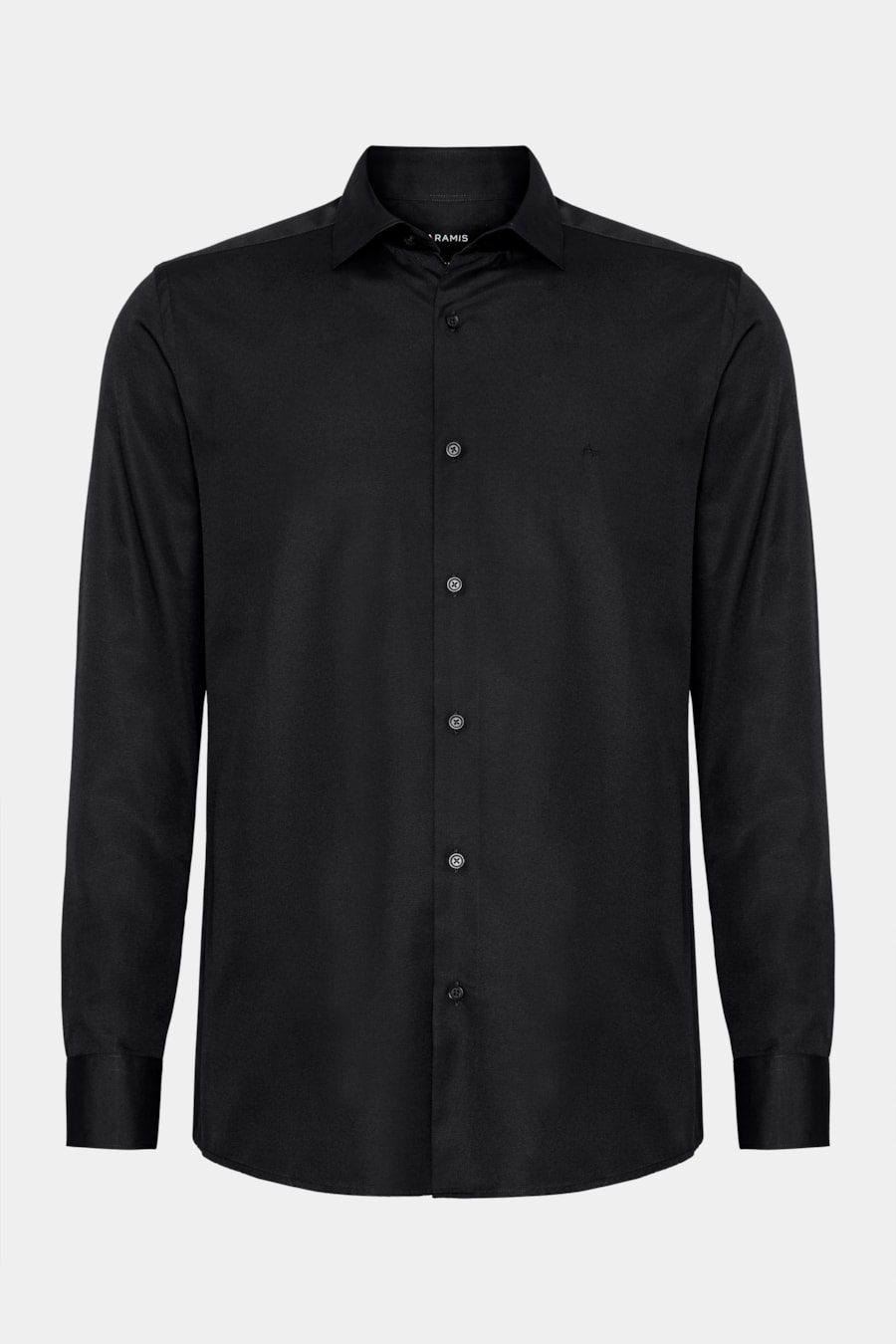 Camisa Slim Tricoline Manga Longa Preto — foto 5 de 6