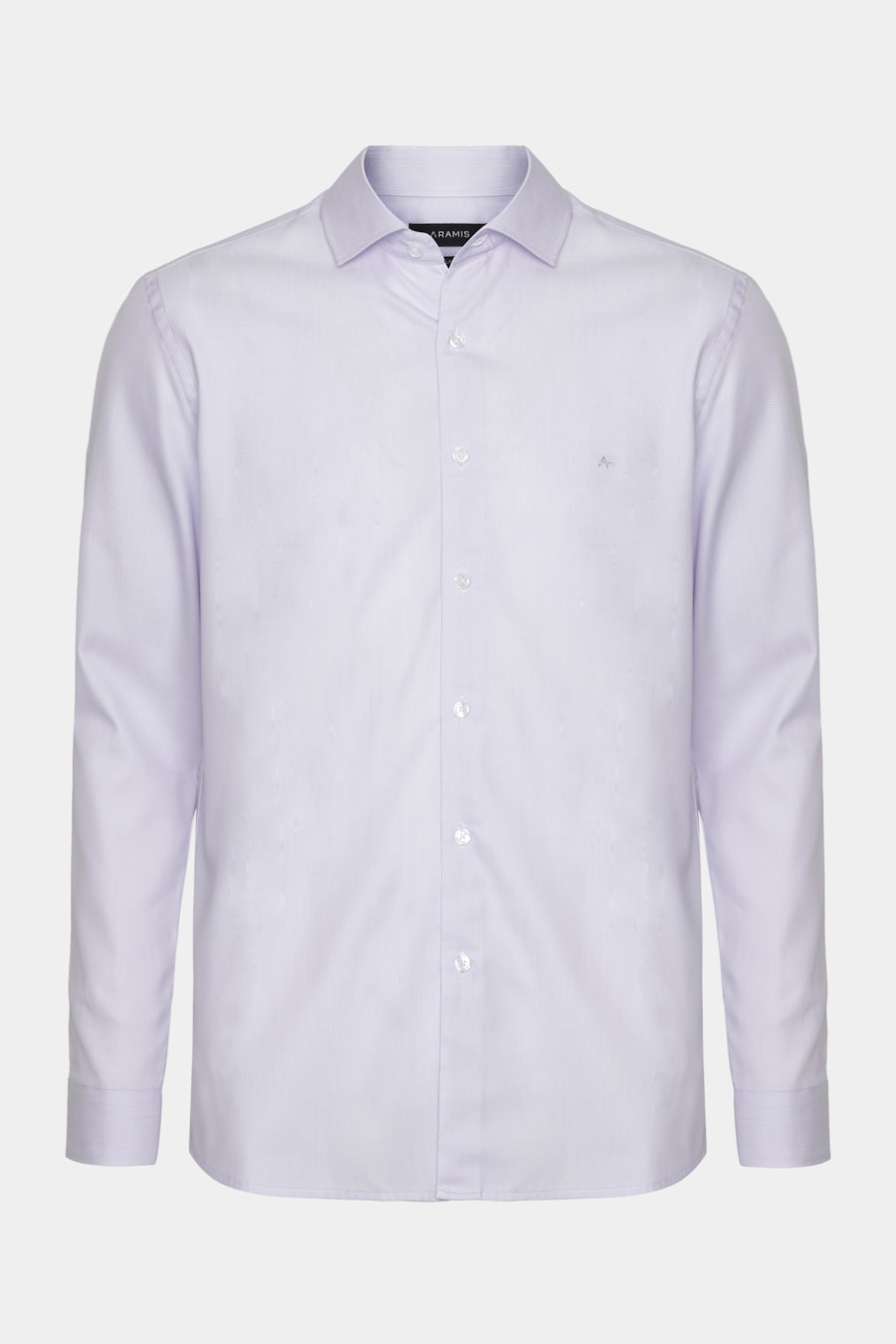 Camisa Slim Tricoline Maquinetada Manga Longa Lilas — foto 5 de 6