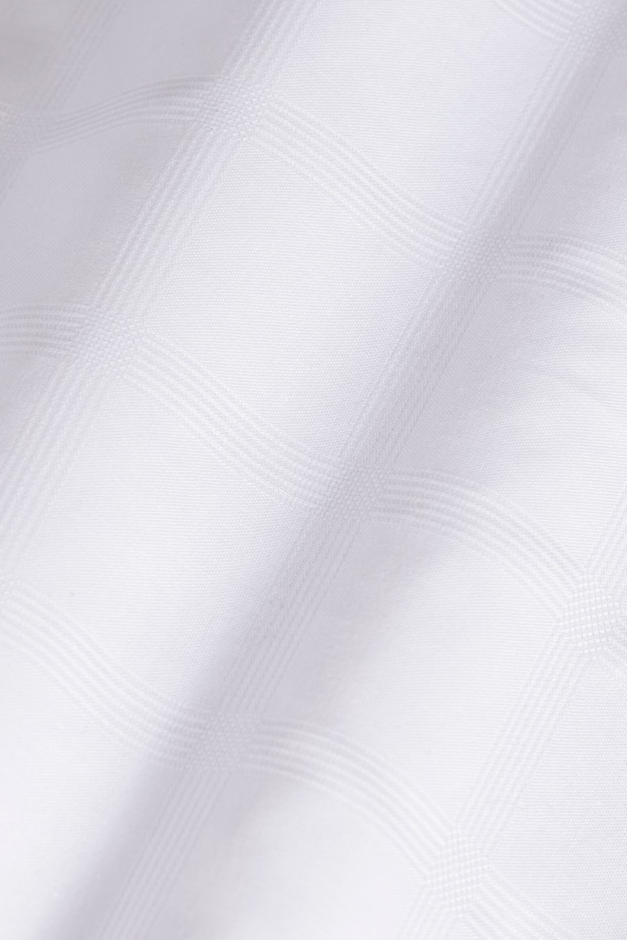 Camisa Slim Tricoline Maquinetada Xadrez Branco — foto 6 de 6