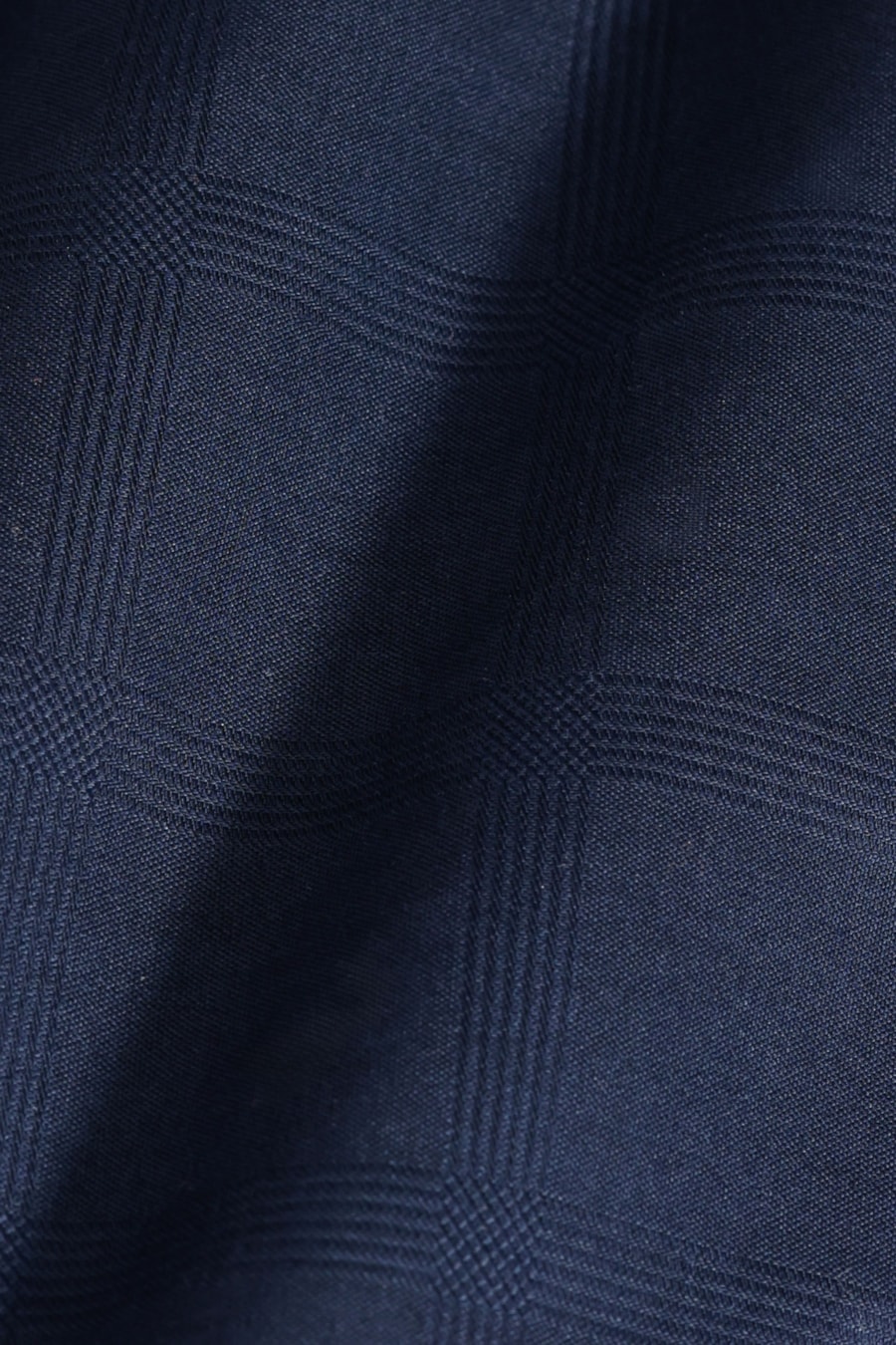 Camisa Slim Tricoline Maquinetada Xadrez Marinho — foto 6 de 6