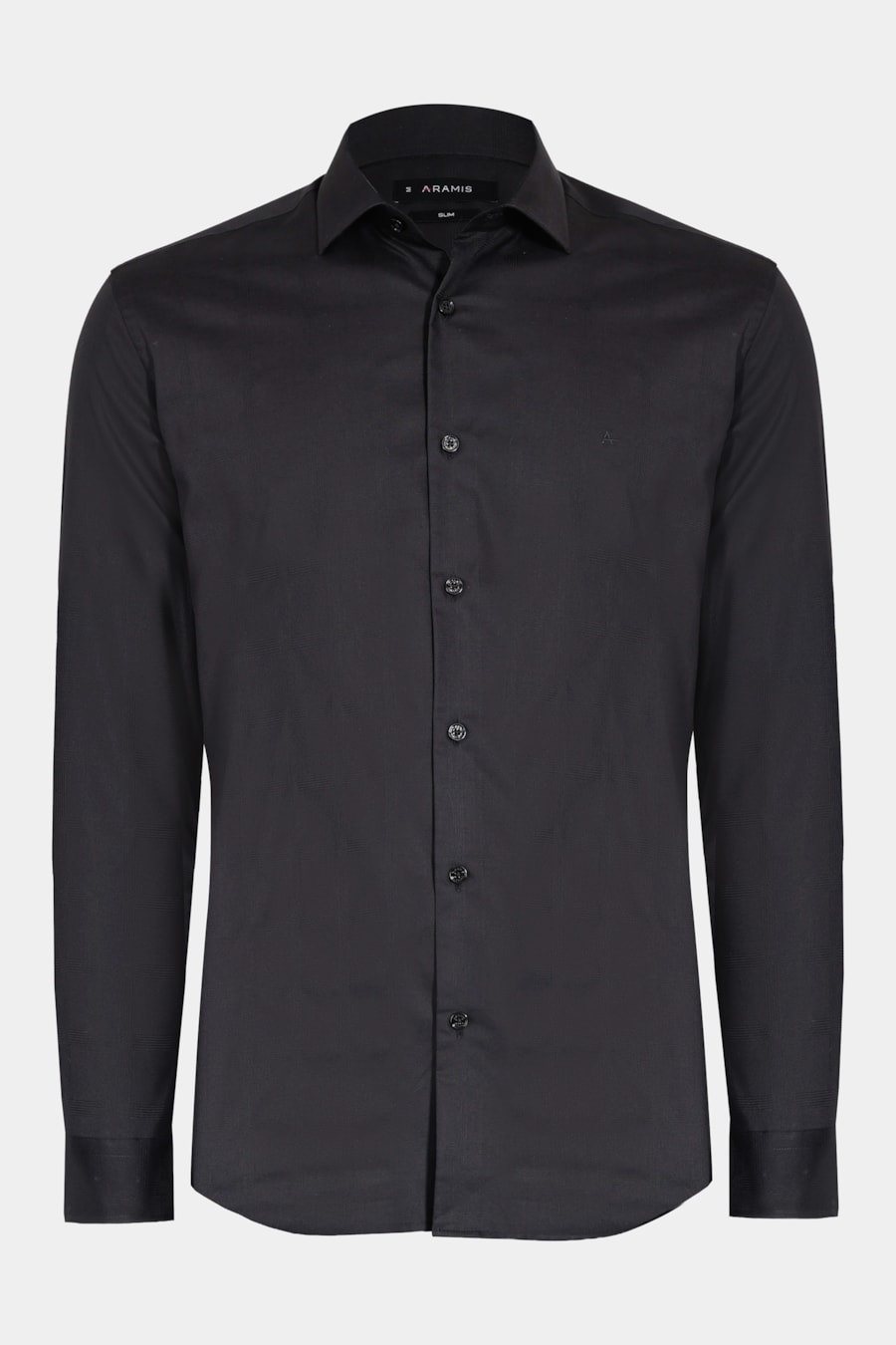 Camisa Slim Tricoline Maquinetada Xadrez Preto — foto 5 de 6