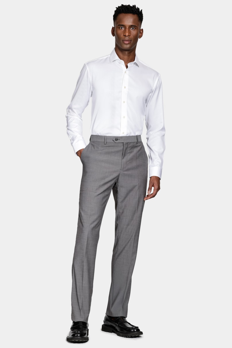 Camisa Social Manga Longa Wrinkle Free Branco