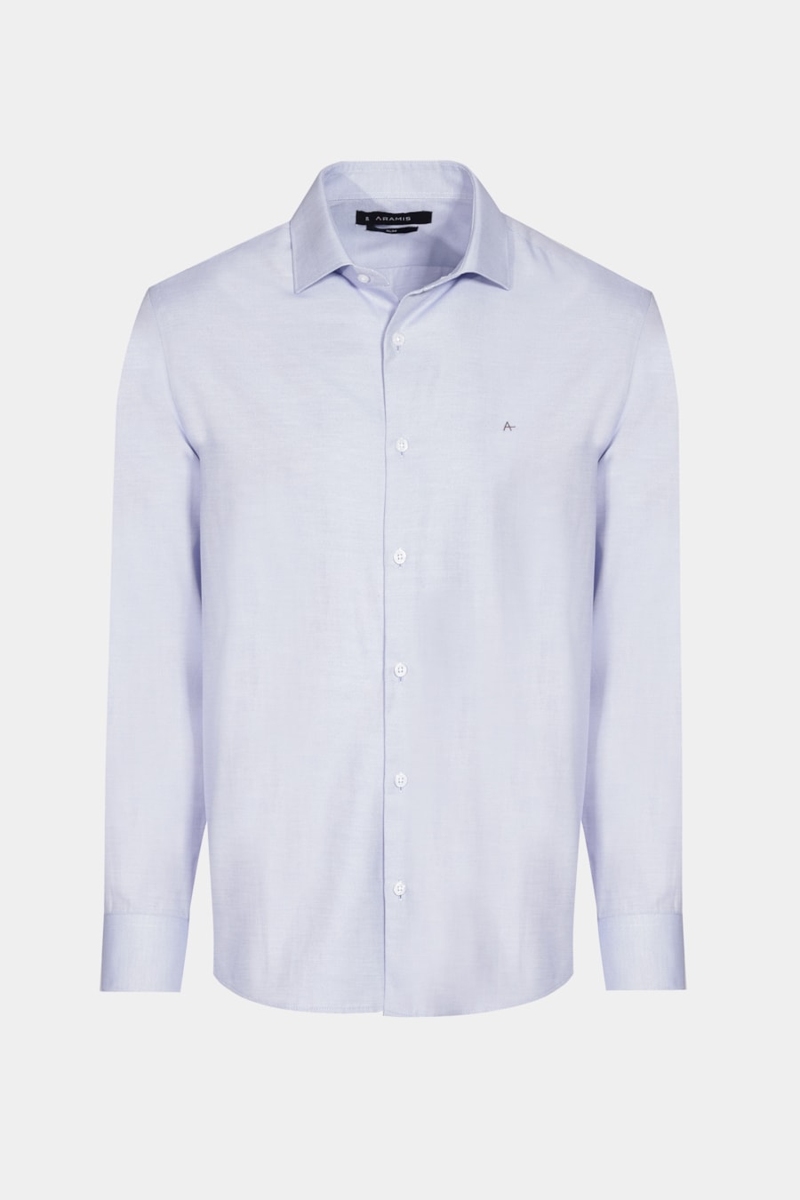 Camisa Social Slim Maquinetada Mista (Não Ativar) Azul — foto 6 de 6