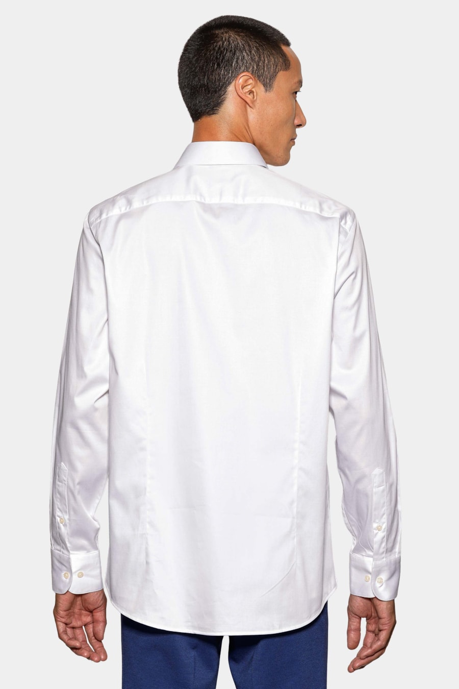 Camisa Social Super Slim Algodão Egípcio Stretch Branco — foto 4 de 6