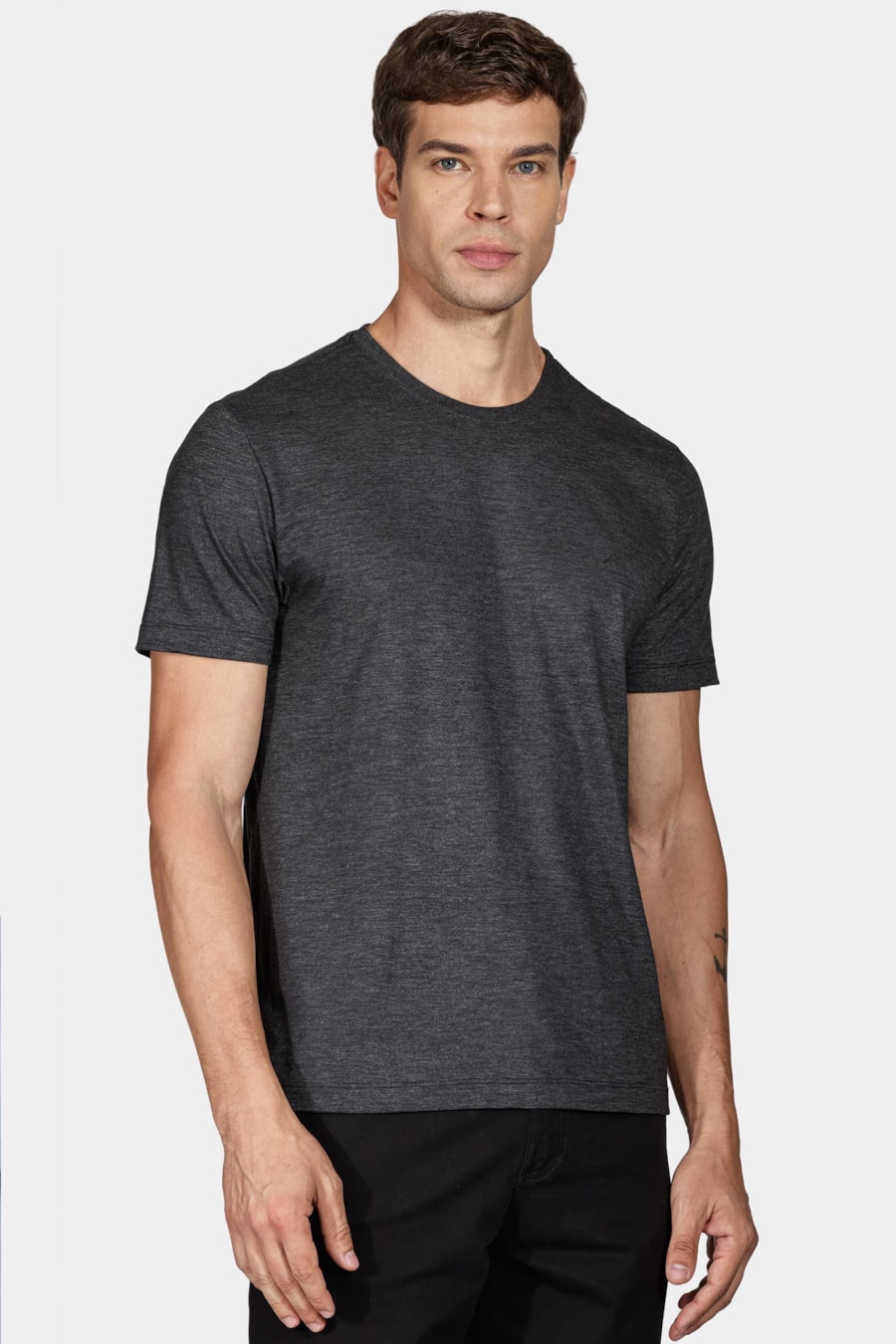 Camiseta 1/2 Malha Fil a Fil Preto — foto 1 de 5
