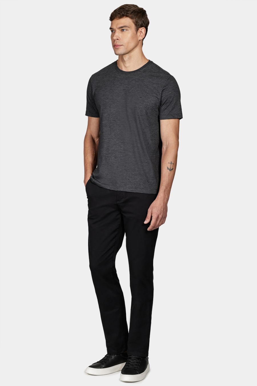 Camiseta 1/2 Malha Fil a Fil Preto — foto 2 de 5