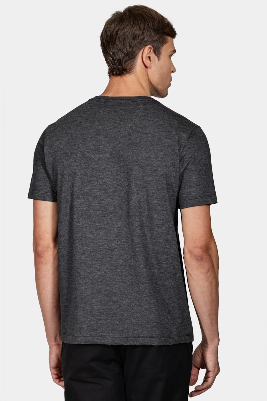 Camiseta 1/2 Malha Fil a Fil Preto — foto 4 de 5