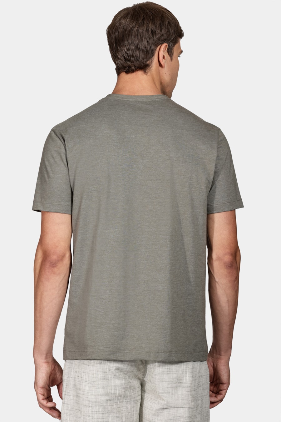 Camiseta 1/2 Malha Fil a Fil Verde Oliva — foto 4 de 4