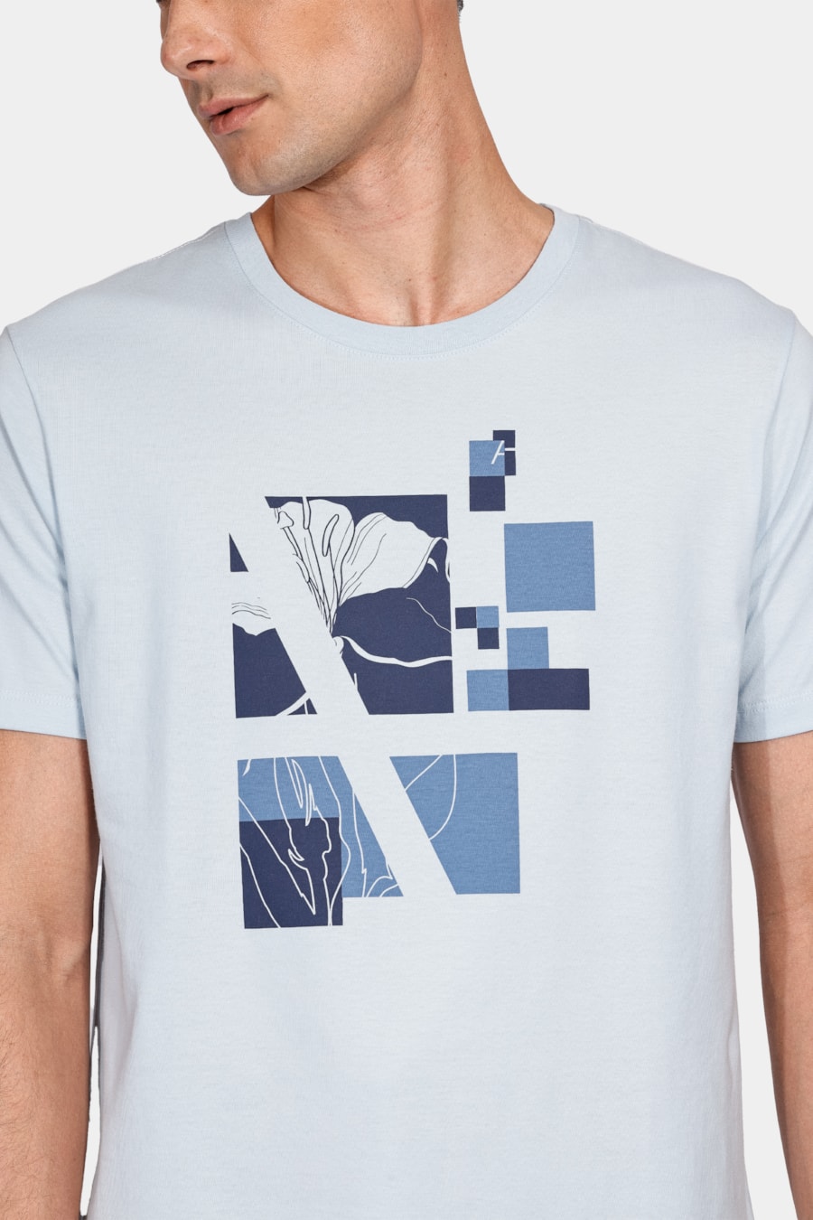 Camiseta a Lírio Pixels Azul Oceano — foto 3 de 4