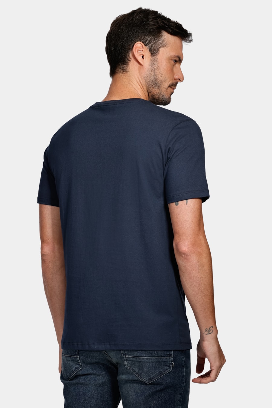 Camiseta a Lírio Pixels Marinho — foto 4 de 4