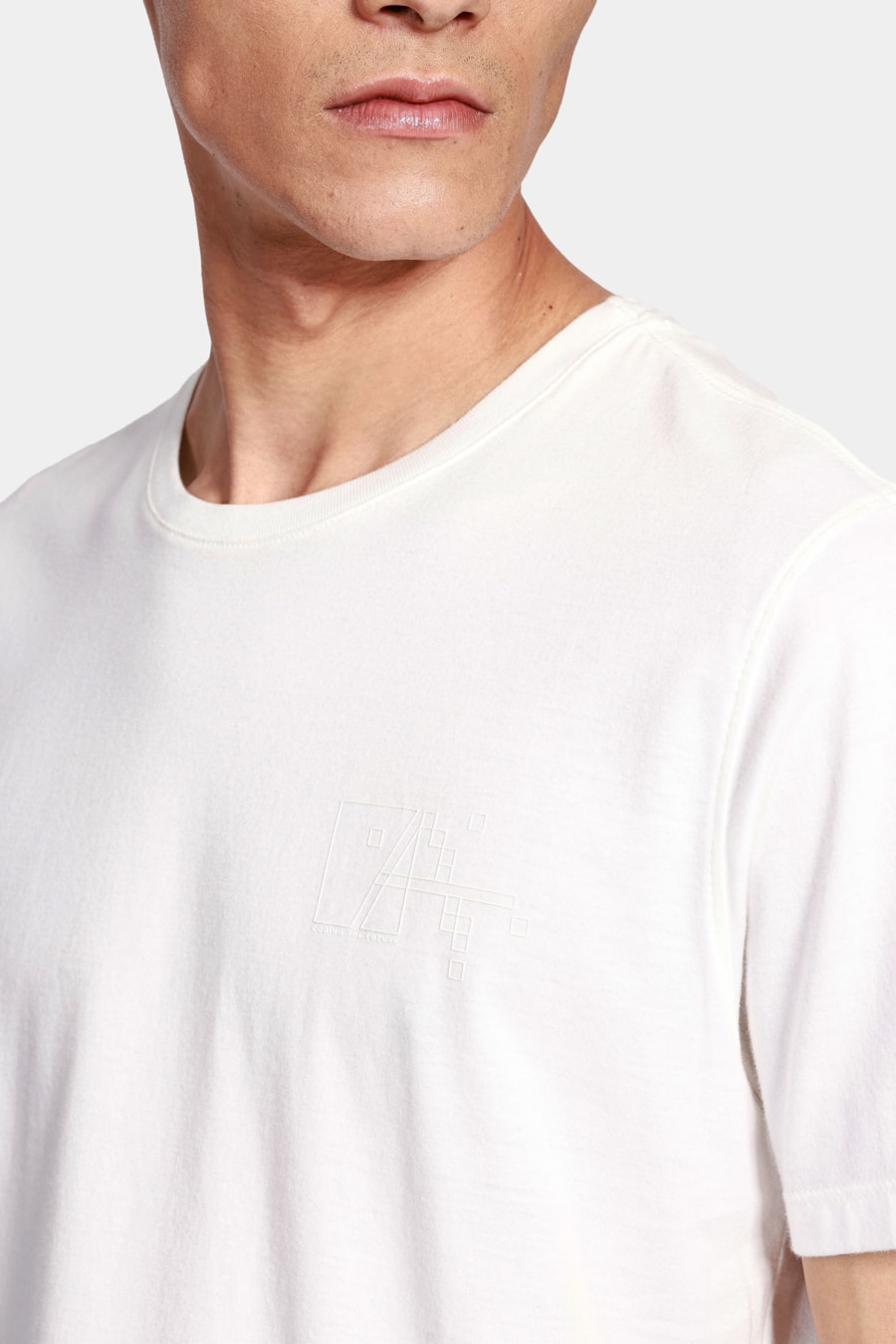 Camiseta a Pixel Outline Off White — foto 3 de 4