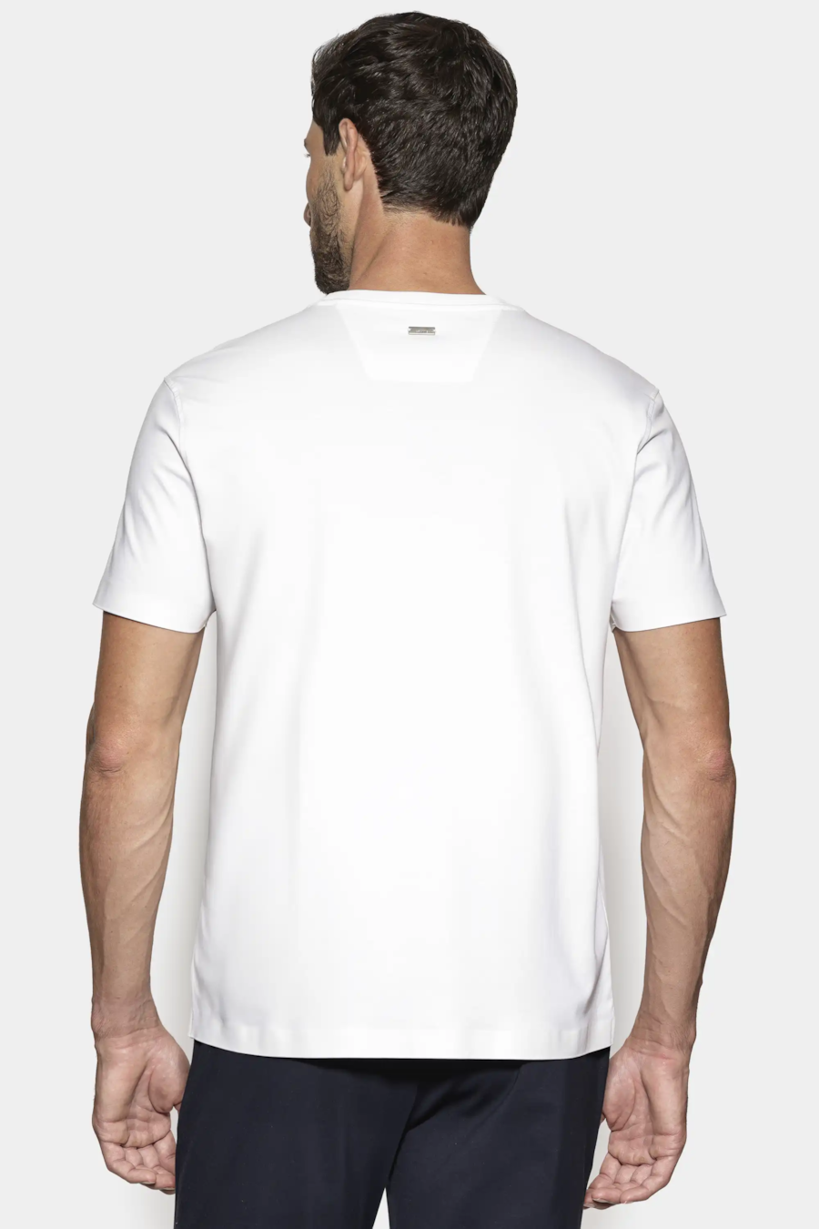 Camiseta Algodão C/ Elastano Fio 100 Branco — foto 6 de 9