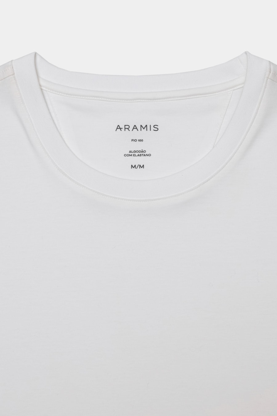 Camiseta Algodão C/ Elastano Fio 100 Branco — foto 8 de 9