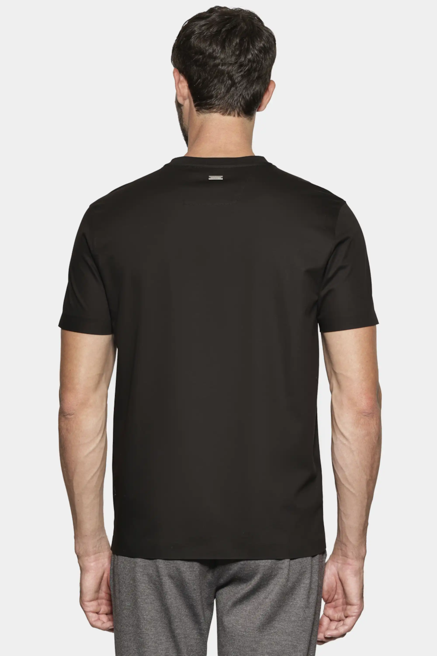 Camiseta Algodão C/ Elastano Fio 100 Preto — foto 5 de 8