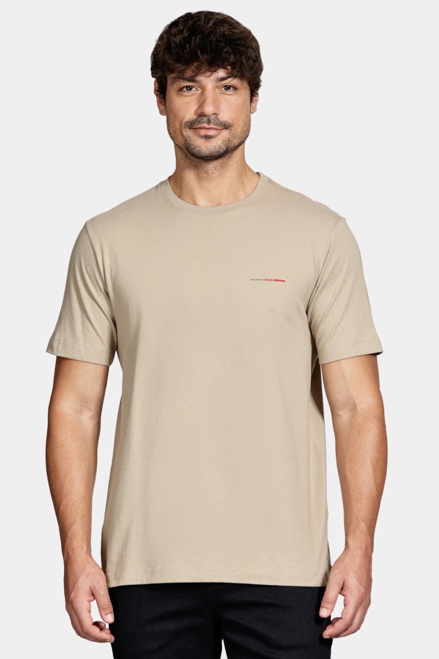 Camiseta Algodão Manga Curta Aramis 95 Caqui 116 — foto 1 de 5