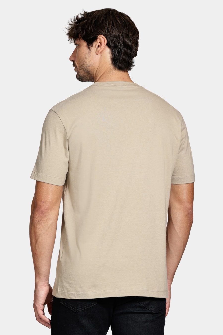 Camiseta Algodão Manga Curta Aramis 95 Caqui 116 — foto 4 de 5
