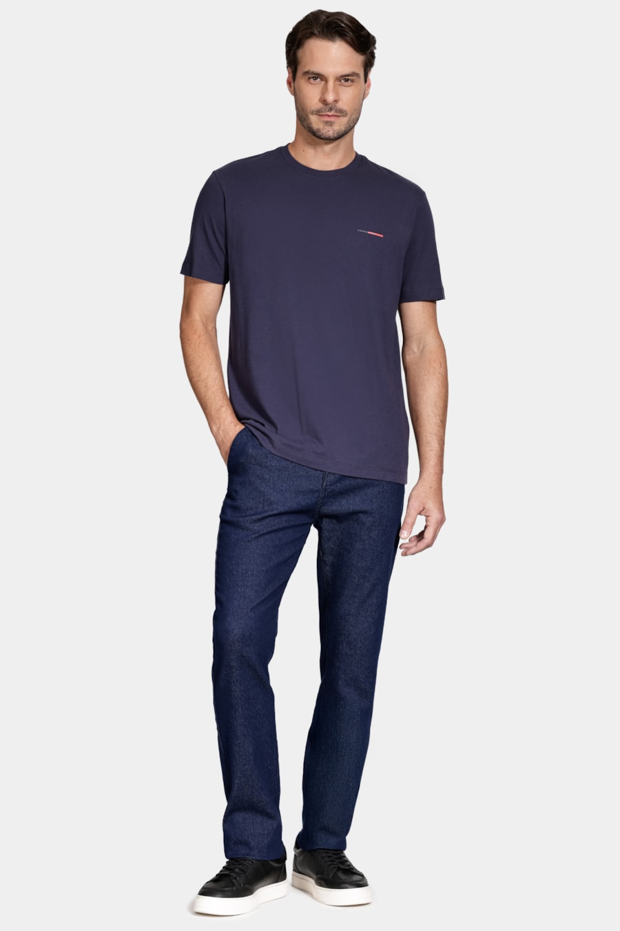 Camiseta Algodão Manga Curta Aramis 95 Navy — foto 2 de 5