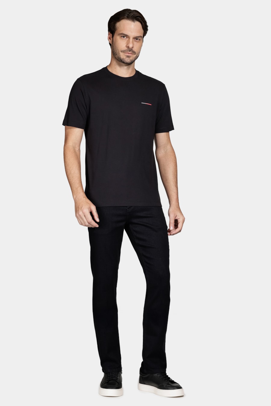 Camiseta Algodão Manga Curta Aramis 95 Preto — foto 2 de 5