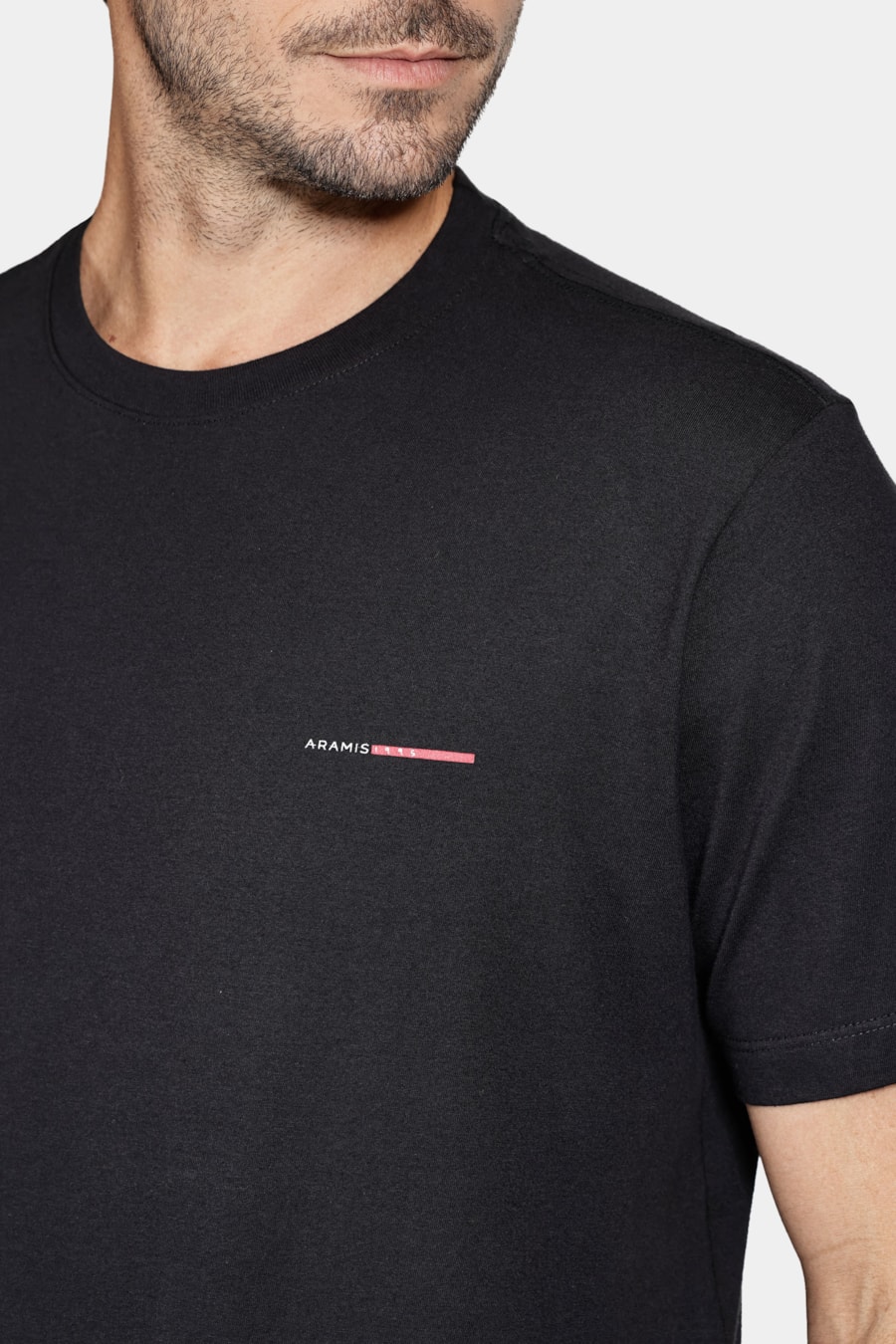 Camiseta Algodão Manga Curta Aramis 95 Preto — foto 3 de 5