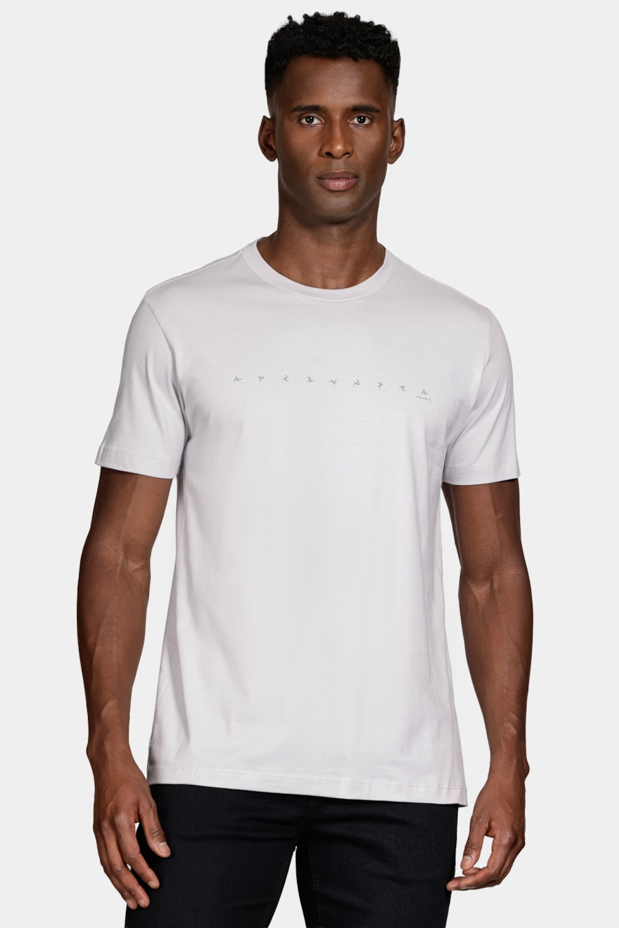 Camiseta Algodão Manga Curta Aramis Cinza Claro 116 — foto 1 de 5
