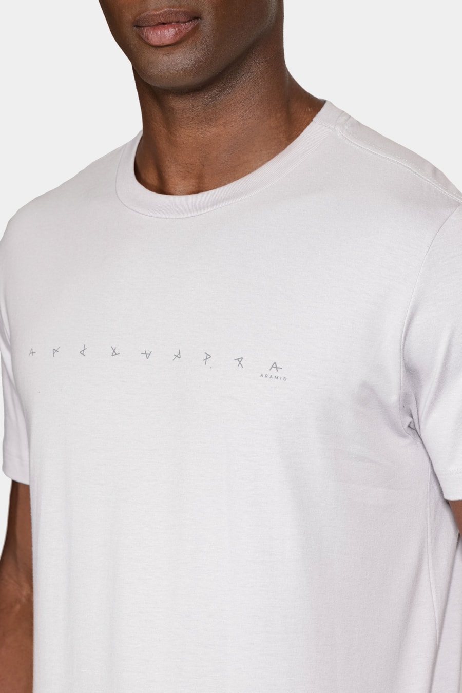 Camiseta Algodão Manga Curta Aramis Cinza Claro 116 — foto 3 de 5