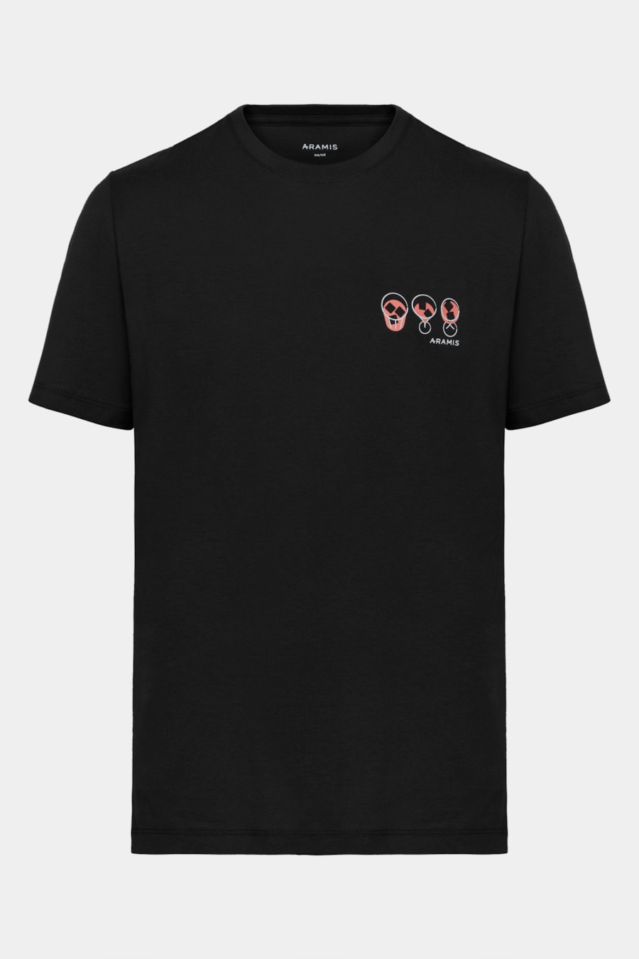 Camiseta Algodão Manga Curta Coquetel Preto