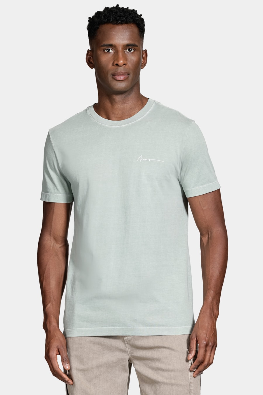 Camiseta Algodão Manga Curta Estonada Menta 116 — foto 1 de 7