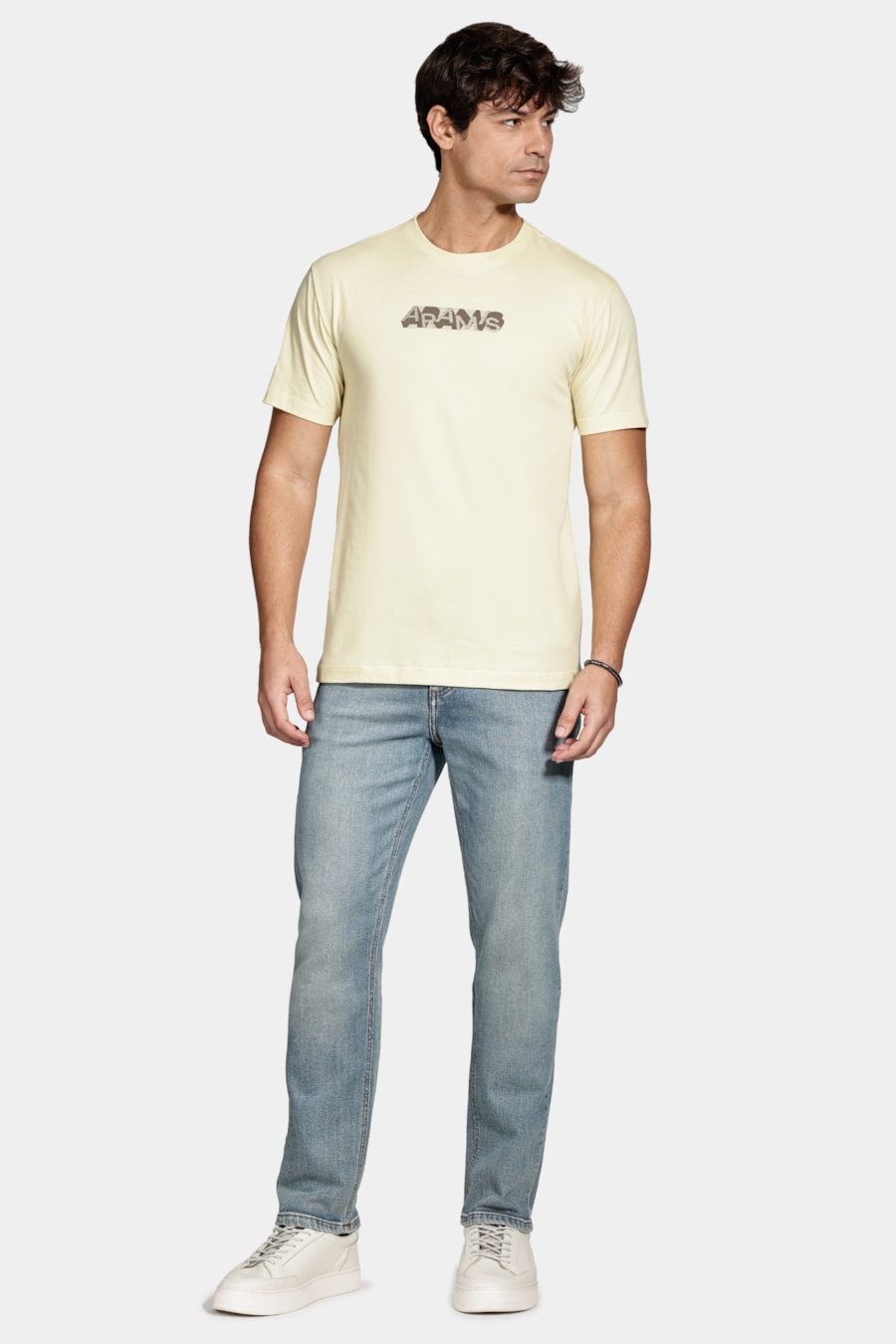 Camiseta Algodão Manga Curta Geometrica Citrico 116 — foto 2 de 5