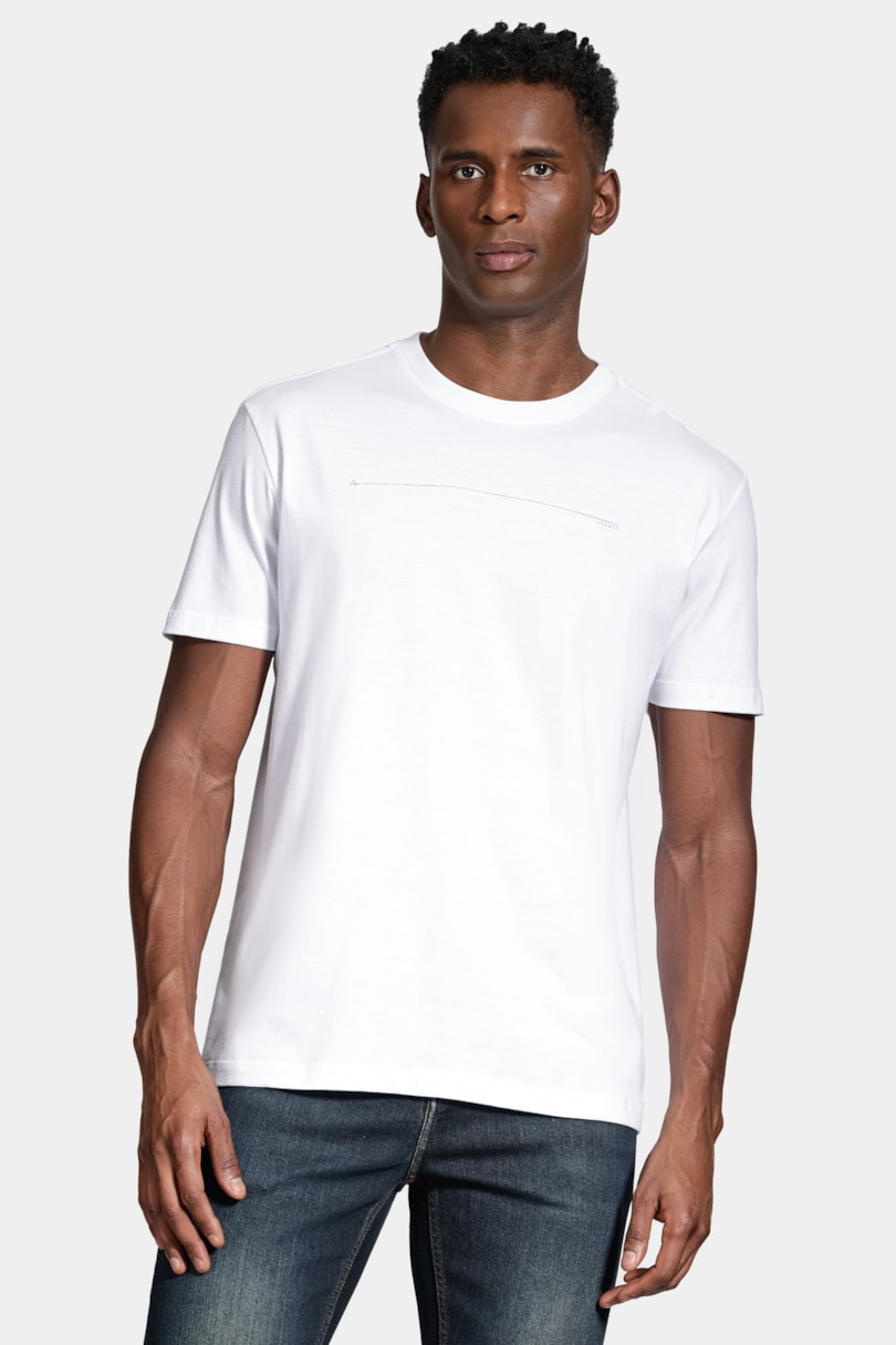 Camiseta Algodão Manga Curta Icon Branco