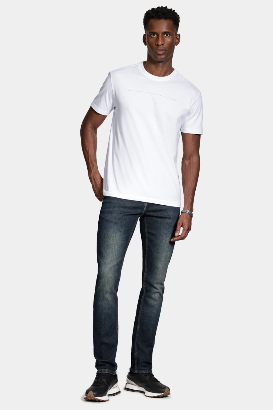 Camiseta Algodão Manga Curta Icon Branco — foto 2 de 5